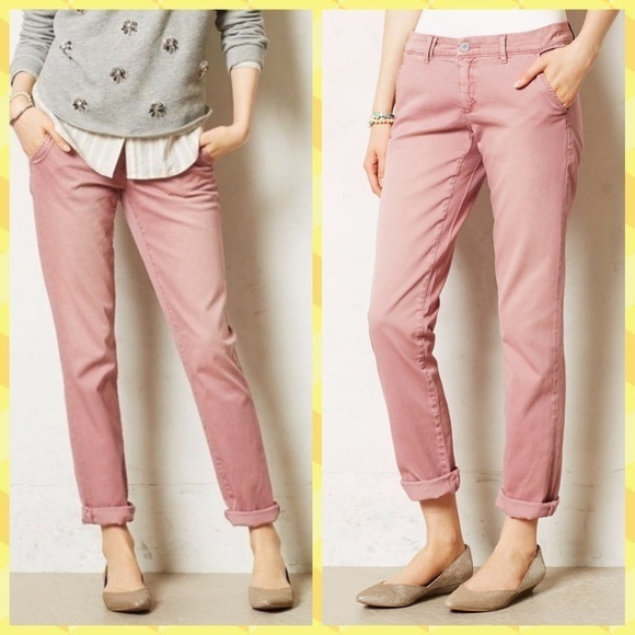 Pilcro and the Letterpress Pants - Pilcro and the Letterpress Pink Pants